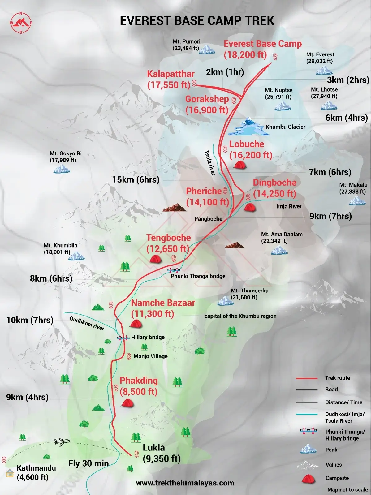 Everest Base Camp Trek Maps